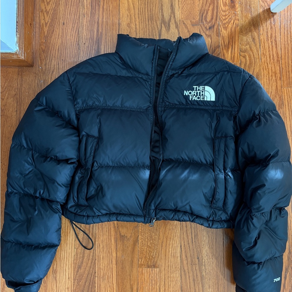 The North Face Black Cropped Puffer Jacket
